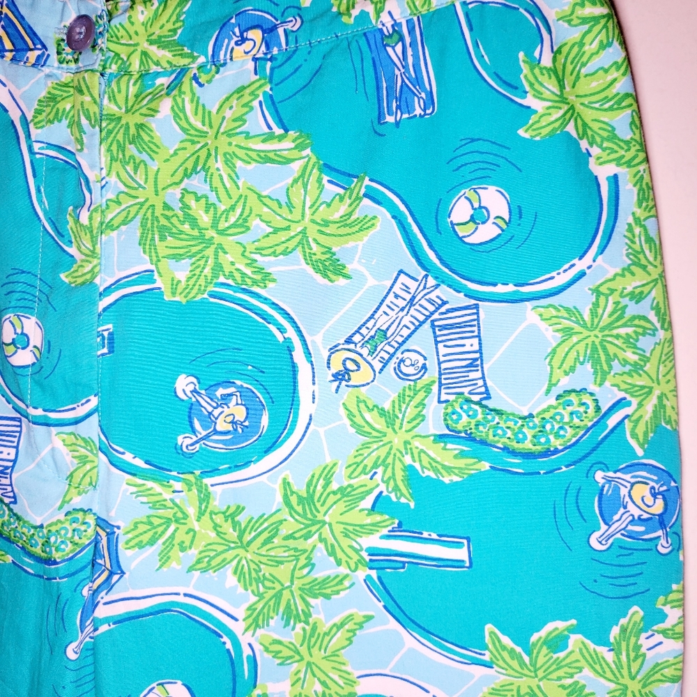 Lilly Pulitzer Vintage Poolside Print in Aqua - Picture 4 of 5